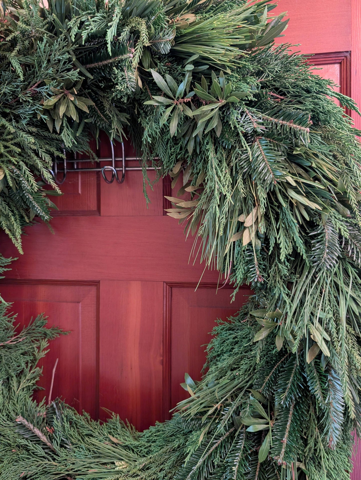 The Classic Lucknow Southern Fresh Evergreens Winter Wreath