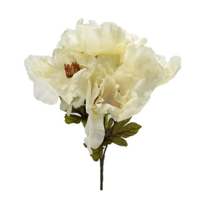x5 Peony Floral Stem Multiple Colors