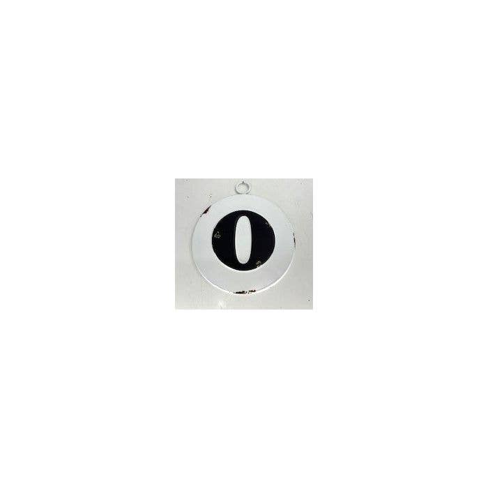 Iron Number Sign 6" Diameter Numbers 0-9 Available