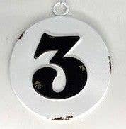 Iron Number Sign 6" Diameter Numbers 0-9 Available