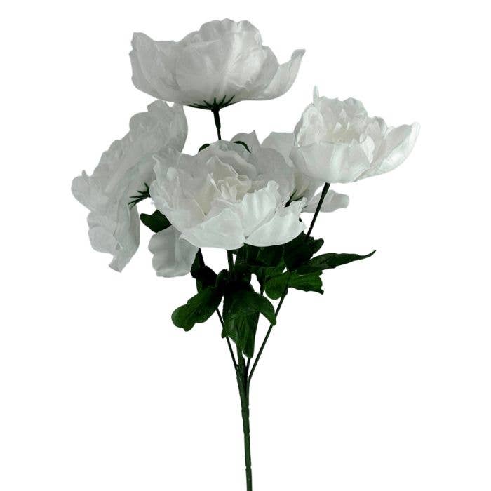 x5 Peony Floral Stem Multiple Colors