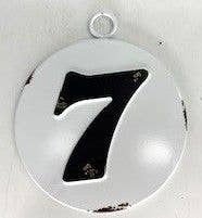 Iron Number Sign 6" Diameter Numbers 0-9 Available